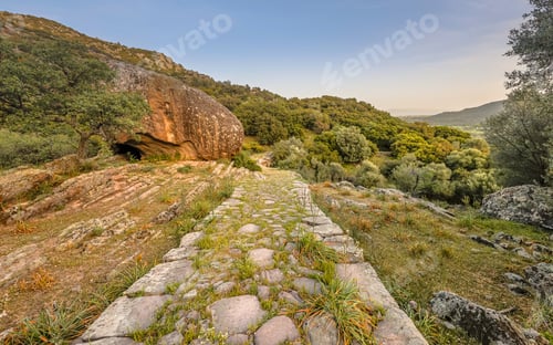 Preview: Medieval walkway in the mountains