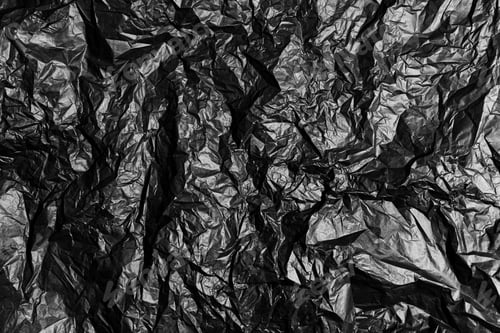 Preview: Full frame of textured crumpled black paper