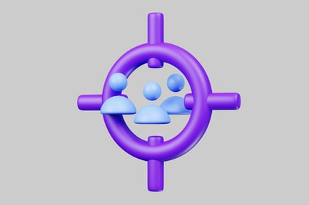 Preview: Audience focus group target symbol