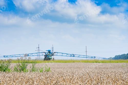 Preview: spray chemicals on wheat