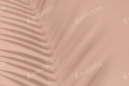 Preview: Palm Frond Shadow on Light Brown Background
