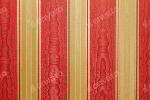 Preview: Striped Wallpaper Pattern in Red and Gold
