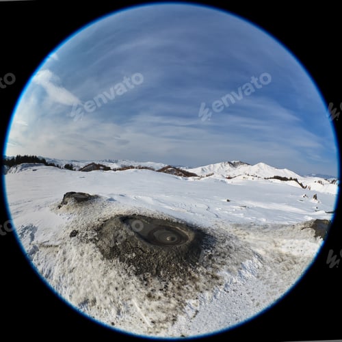 Preview: Mud Volcanoes in winter. Buzau, Romania