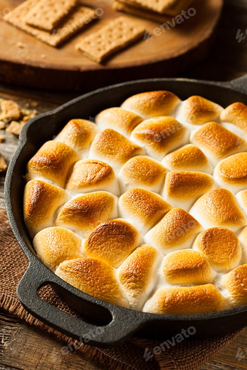 Preview: Homemade S'mores Dip with Graham Crackers