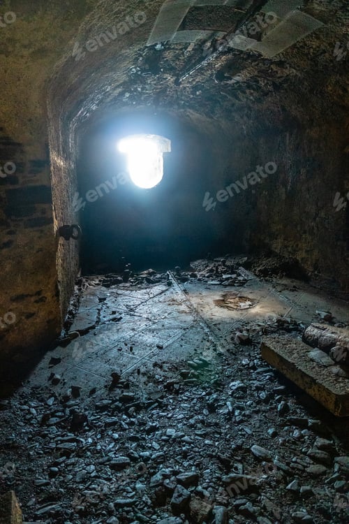 Preview: Bunker in the basement at the Fort des Capucins a rocky islet located