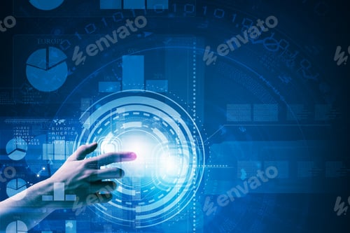 Preview: Close Up Of Human Hands Using Virtual Panel