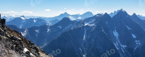 Preview: Canadian Rocky Mountain Landscape. Nature Background Panorama. Sunny Day