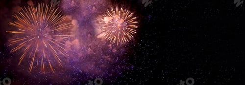 Preview: Colorful Firework celebrate anniversary happy new year 2026, 4th of july holiday festival
