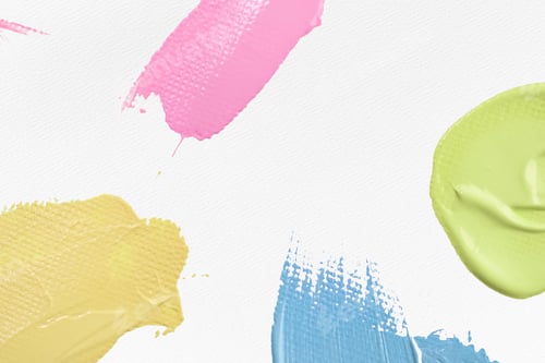 Preview: Pastel paint textured border background abstract DIY experimental art