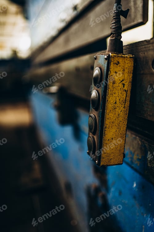 Preview: Metal Industry. factory equipment. Rolling mill machine for rolling steel sheet. grinder machine