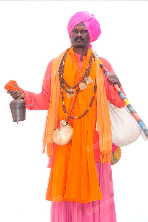 Preview: Indigenous Aghori Sadhu, They lived at the cremation place, India.