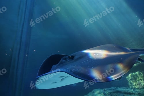Preview: Nature, Nature, Water, Sea, Stingray, Ocean, Blue, Animals