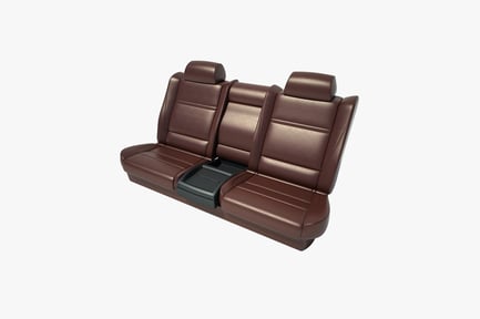 Preview: Leather car seat with armrests and footrest