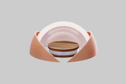 Preview: Wooden display stand with arches