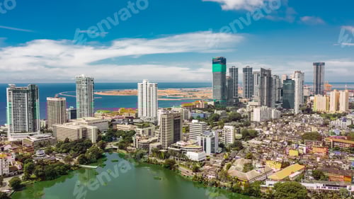 Preview: Aerial view of Colombo city