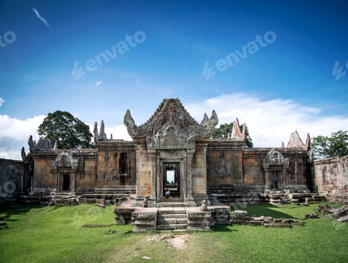 Preview: preah vihear famous ancient temple ruins landmark in cambodia