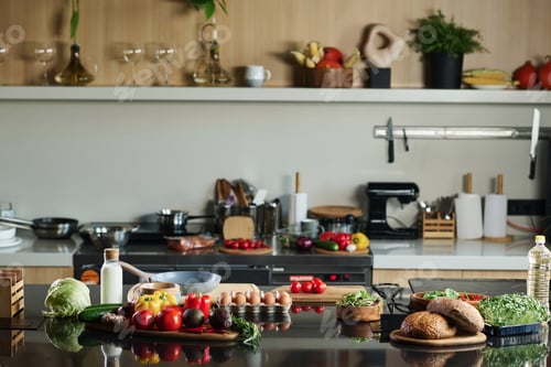 Preview: Kitchen with Food on Table
