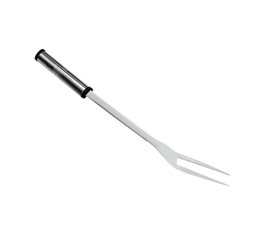 Preview: Steak and barbeque fork isolated on white