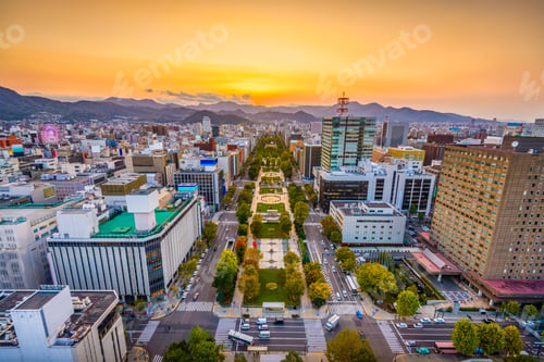 Preview: Sapporo, Japan Cityscape
