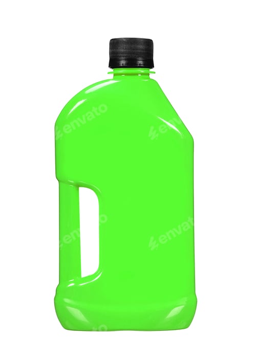 Preview: green detergent bottle for liquid laundry