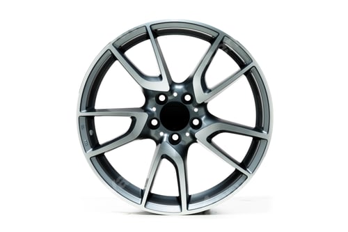 Preview: Closeup shot of mag wheel isolated on white background