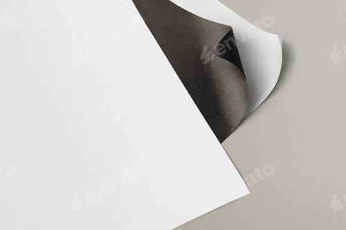 Preview: A4 paper mockup, white blank image