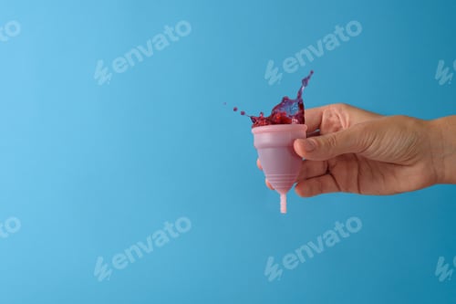 Preview: Blood splash in menstrual cup