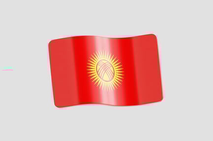 Vista previa: Bandera de Kirguistán