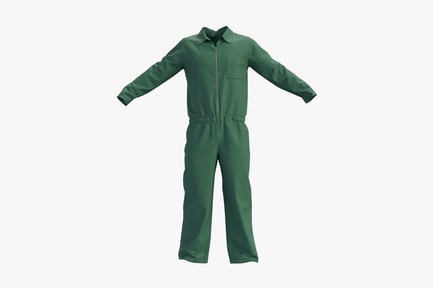 Preview: Green Prison Overalls Uniform