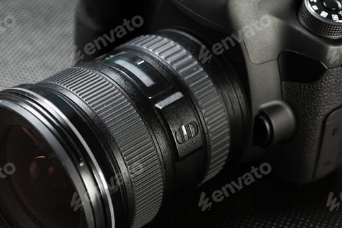Close Up of a Modern Digital Camera