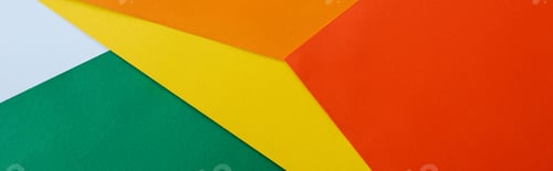 Preview: abstract geometric background with colorful bright paper, panoramic shot
