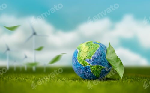 Preview: World Earth Day Concept. Green Energy, Renewable and Sustainable Resources