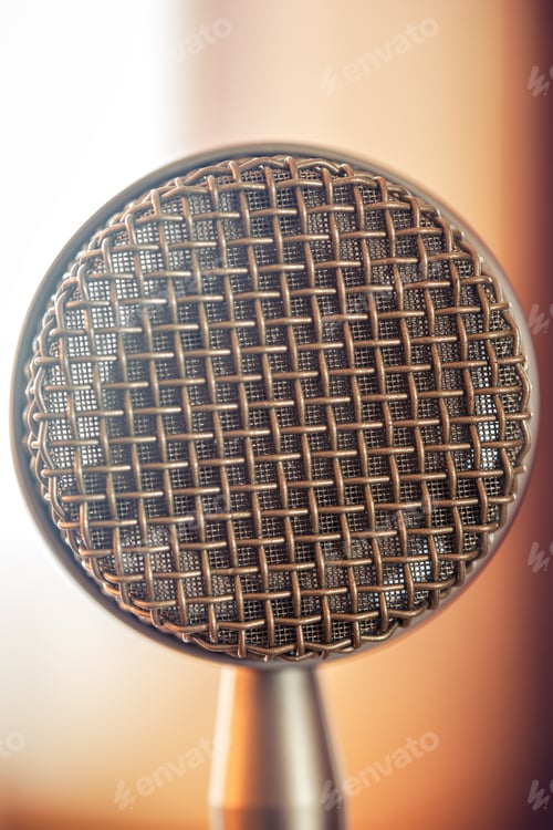 Preview: Professional microphone for sound recording, macro photography.