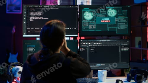 Preview: Hacker getting access denied error while doing computer sabotage