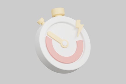Preview: Stylized Stopwatch with Lightning Bolt Icon