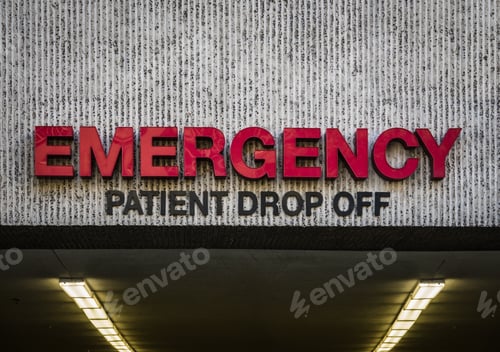 Preview: Hospital ER Drop Off Sign