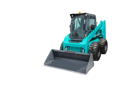 Preview: Skid steer loader isolated on a white background