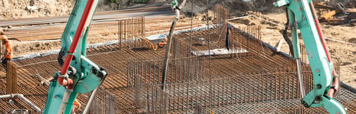 Preview: workers working with concrete irons in a construction site