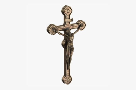 Preview: Ornate Crucifix with INRI Inscription