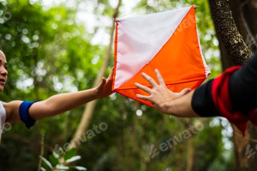 Preview: Outdoor orienteering check point activity