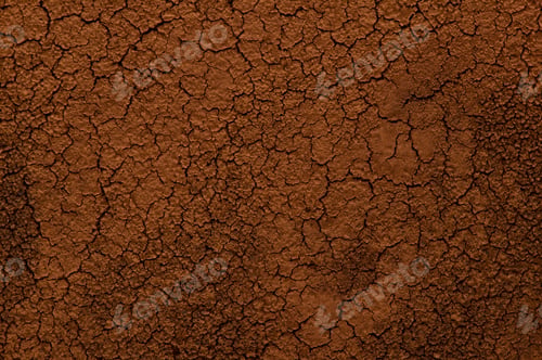 Preview: Dry cracked coffee ground close up