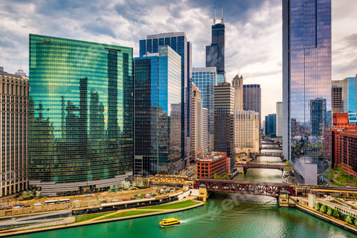 Preview: Chicago, Illinois, USA Cityscape