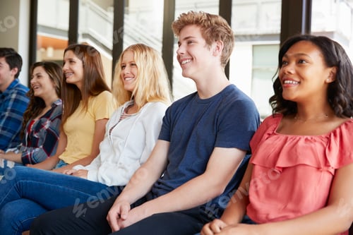 Preview: Group Of High School Students Listening To Presentation