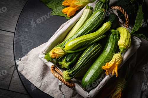 Vista previa: Young raw zucchini