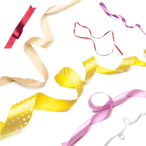 Preview: ribbon on a white background