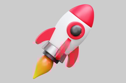 Preview: Cartoon Rocket Launching