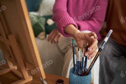 Preview: Couple Painting Together At Home