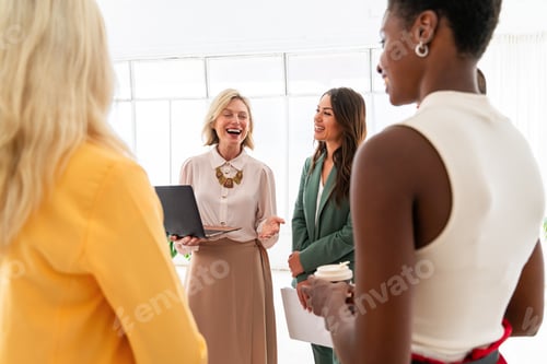 Preview: Group of businesswomen meeting in the office
