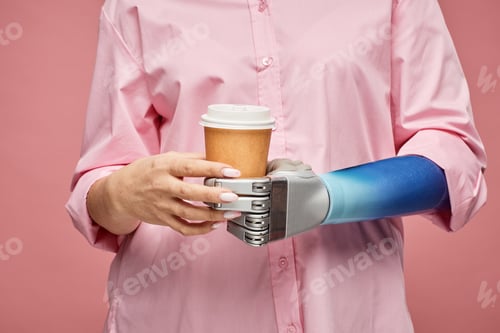 Preview: Bionic Hand with Coffee Cup