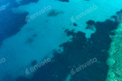 Preview: Abstract background of turquoise water-aerial view